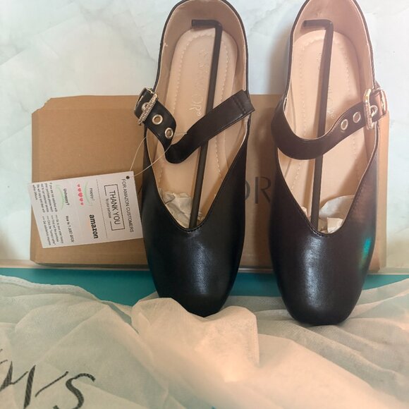 NIB Samilor Mary Jane Womens Shoes with Adjustable Buckle Size 7 - Picture 2 of 4